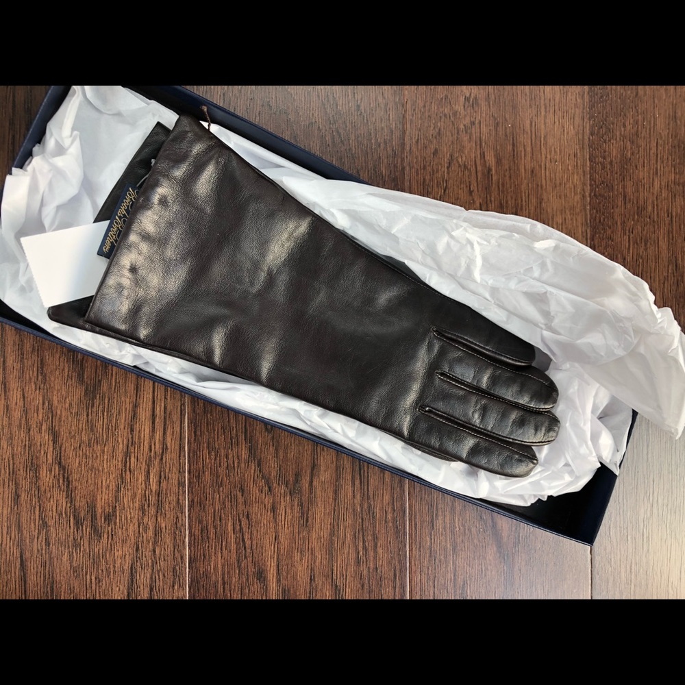 Brooks Brothers Brown Leather Gloves Lined